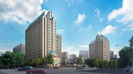 东渡嘉庭广场外立面