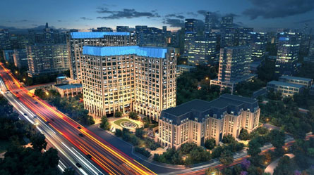 东渡嘉庭广场外立面