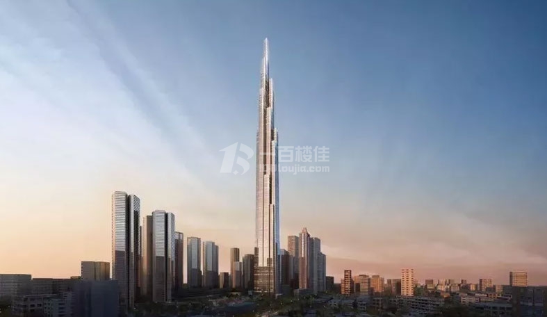 878米华润深圳湖贝塔规划效果图公布